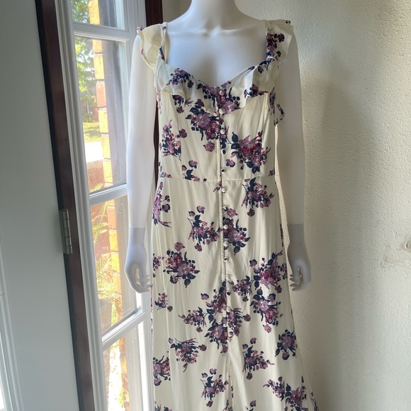 Xhilaration ruffle floral maxi dress - Picture 6 of 12